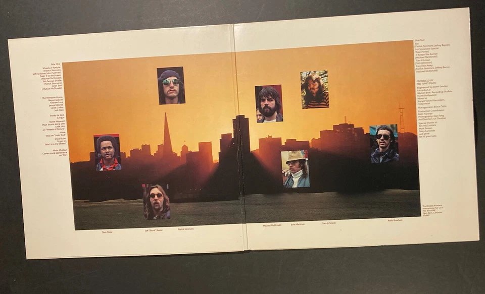 THE DOOBIE BROTHERS “Takin' It To The Streets” LP Warner BS 2889 Vintage 1976 VG - Image 3 of 4