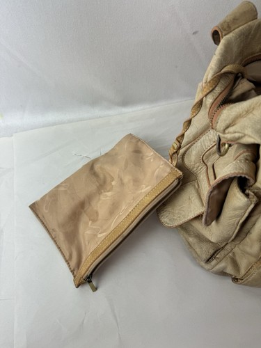 Storksak Beige Soft Leather Baby Changing Shoulder Bag - Picture 10 of 11