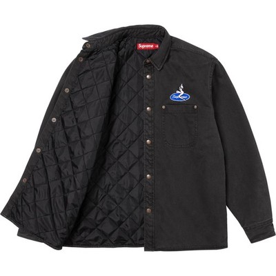 Supreme Quilted Lined Denim Snap Shirt 4colors 26SS | eBay