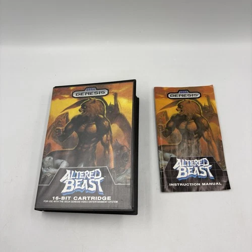 Vintage Altered Beast Sega Genesis Case Box Manual ONLY 16-Bit Video Game OEM