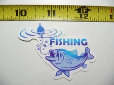 FISHING FISH READY TO BITE BOBBER SMALL STICKER DECAL SPORTS OUTDOOR LIFE HOBBY