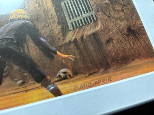 Star Wars 1983 gerahmter Konzept Kunstdruck Ralph McQuarrie Rancor ROTJ Lithographie - Bild 3 von 7
