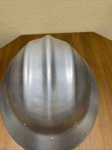 Vtg E D Bullard Hard Boiled Hard Hat Aluminum Full Brim Metal Safety Helmet - Picture 4 of 13
