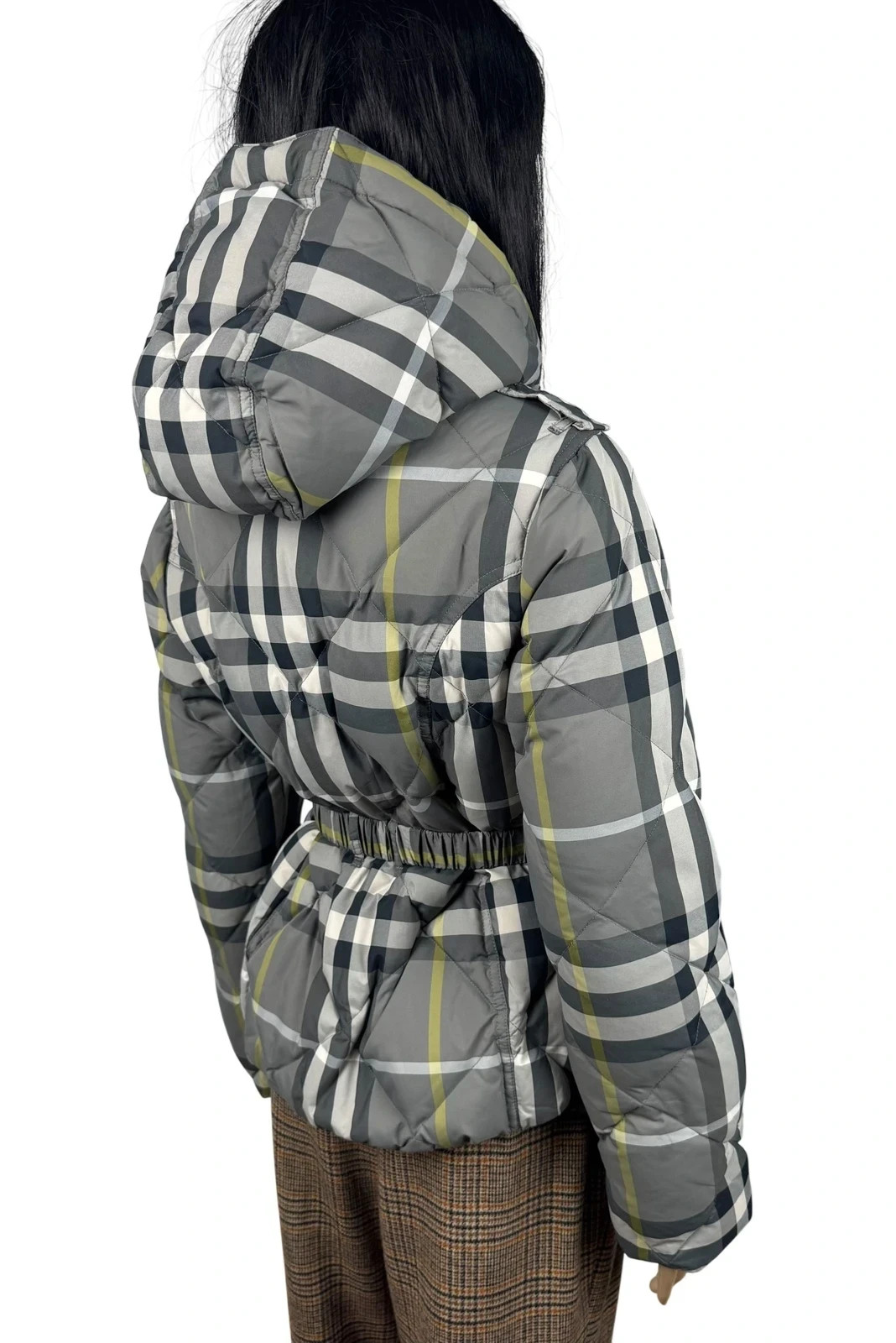 Burberry Down Puffer Jacket Checkered Hooded size… - image 5