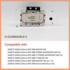 GPU Water Block For GIGABYTE AORUS RTX3090/RTX3080Ti MASTER/XTREME WATERFORCE WB
