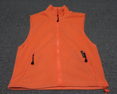 Remington Polyester Fleece Full-Zip Blaze Orange Hunting Shooting Vest Medium