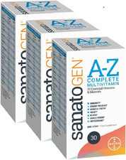 Sanatogen A-Z Complete Multivitamin Tablets for Men and for Women, Contains 