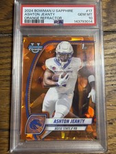 2024 Bowman University Chrome Sapphire Edition Ashton Jeanty #17 Orange /25 (RC)