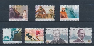 LT16440 Norway 2005 football cup historical figures fine lot MNH