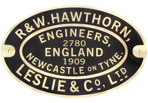 Placa de trabajo Dapol-HL-2780F Hawthorn Leslie réplica tamaño completo - 2780 asbesto | Zustand: New
