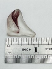 Vtg Estate Colored Sea Glass DAVENPORT BOTTOM 4.0g Small JQ Red And Clear
