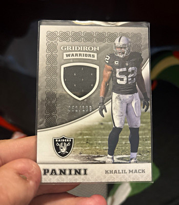 Panini 2017 Gridiron Warriors Jerseys Khalil Mack #GW-KM /199 Raiders