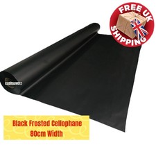 Matt Black Frosted Flower Waterproof Wrapping Paper Florist Bouquet Film 80cm