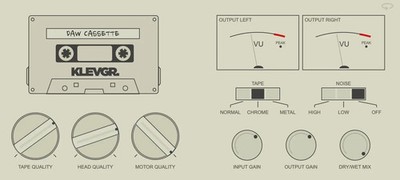 Klevgrand   DAW Cassette   Tape Deck Emulation   VST / AU / AAX / Audio-Plugin