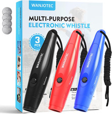 Electronic Whistle Set of 3, 3 Adjustable Tones, Maximum Volume 130Db Handheld E