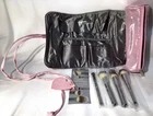 NEW IT Cosmetics Special Edition Luxe Brush Set with PINK Brush Roll Makeup Bag