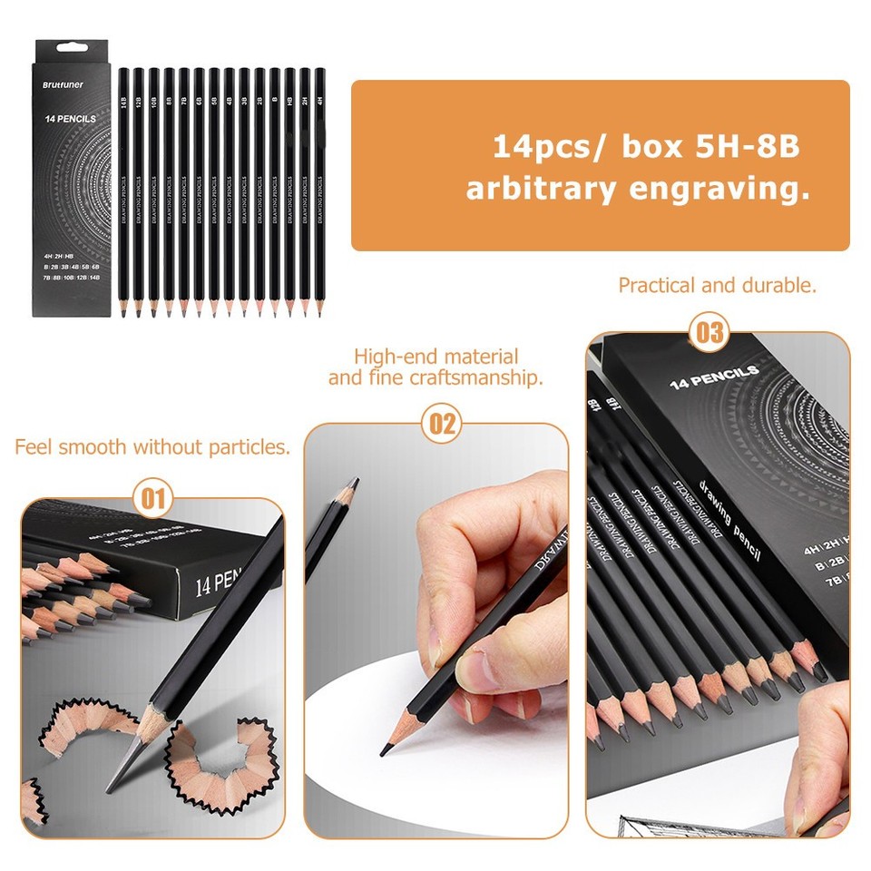 14Pcs Painting Graphite Pencils Drawing Pencils for Sketching Children ...