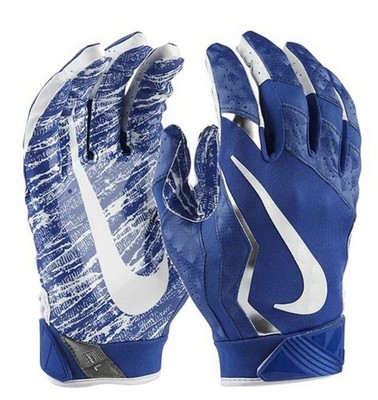 NIKE Vapor Jet 4 Skill Players Royal Blue White Sil Football Gloves NEW Mens S