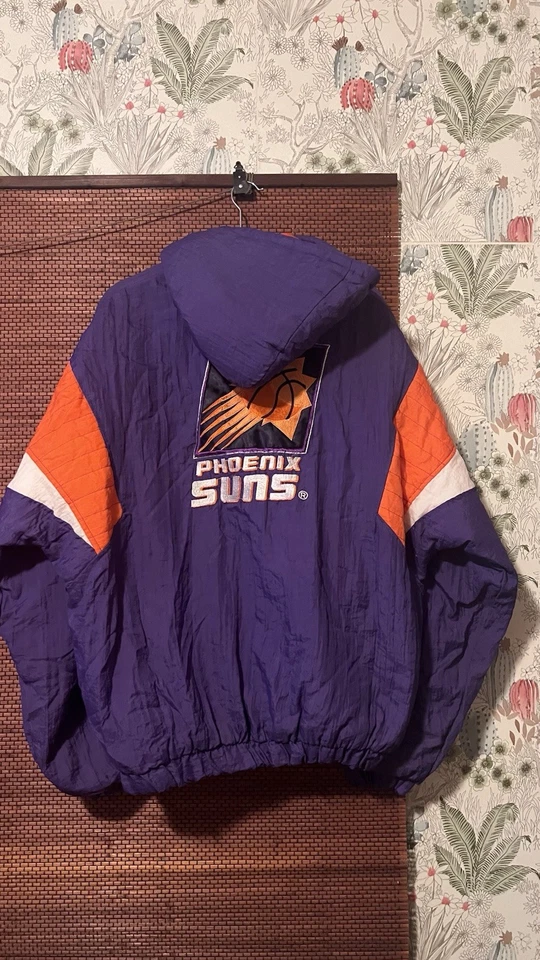 Vintage Phoenix Suns Starter Parka Basketball Jacket, Large - Image 2 of 4