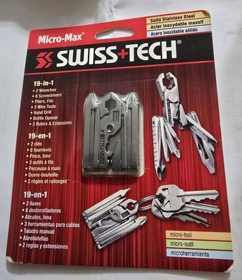 Swiss+Tech Micro Max 19 in 1 Wrenches Screwdrivers Multitool Stainless 