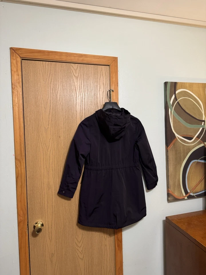 Talbots Size PM Solid Purple Long Sleeve Hooded Jacket - EUC - Image 2 of 4