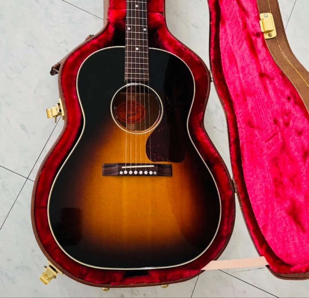 Guitarra Eléctrica Acústica Gibson 50s LG-2 Original Vintage Sunburst con Est...