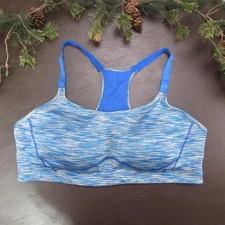 Tek Gear Sports Bra Womens 3X Racerback Light Support Padded Adjustable Active