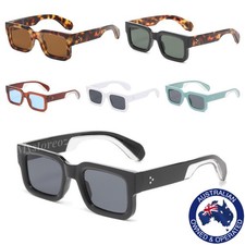 Mens Women's Fashion Square Vintage Retro Sunglasses