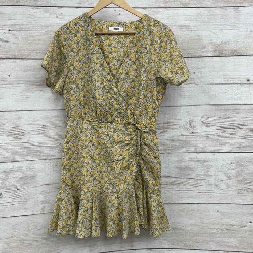 BB Dakota by Steve Madden Damen Big Flirt Energy Floral Kleid Medium Gelb Mini