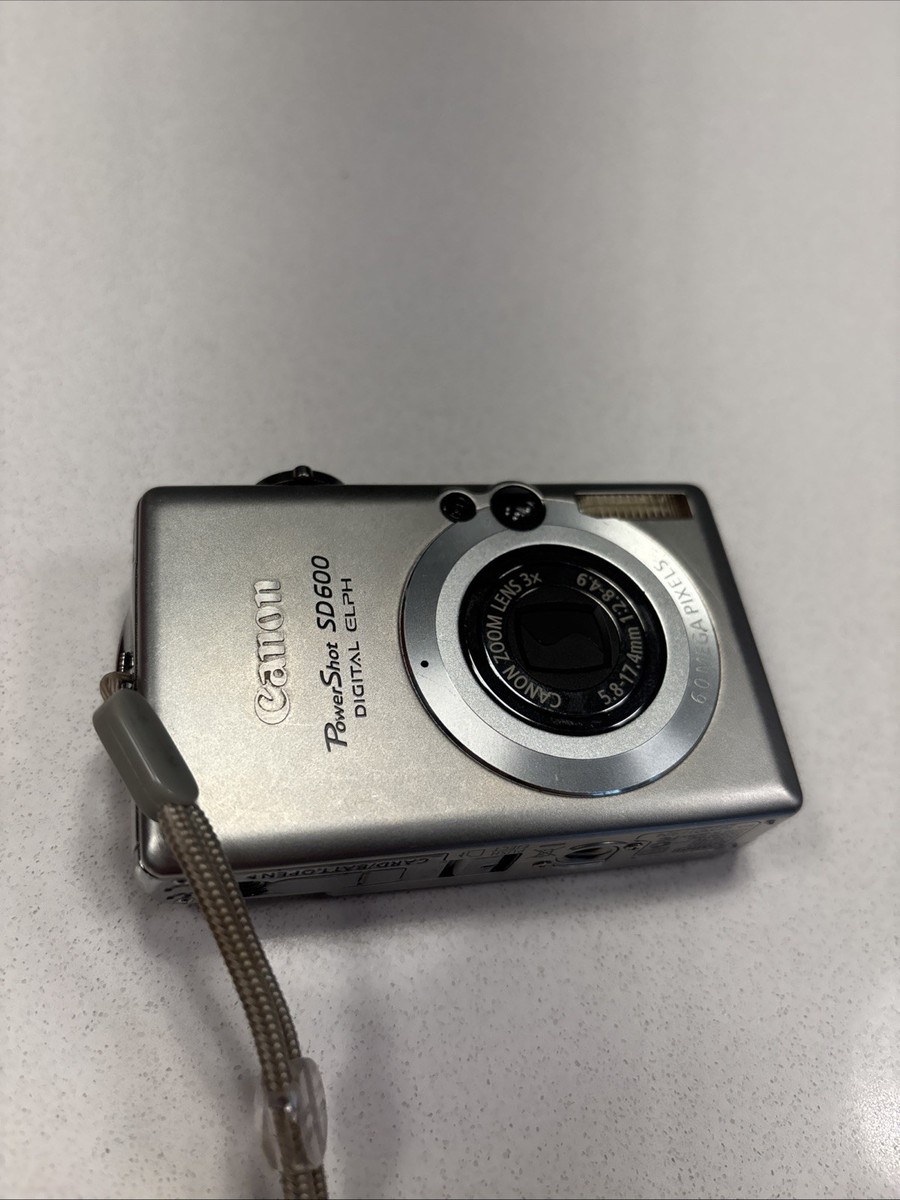 Canon PowerShot SD600 Digital ELPH 6.0MP Camera - Silver For