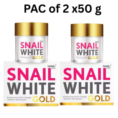 X2 Snail White Gold Cream Namu Whitening Skin Life Anti Aging Restore Facial50ml
