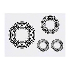4 x 'Celtic Circle' Temporary Tattoos / Transfers TO00040951 