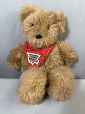 Osh Kosh B Gosh Teddy Bear Plush 100th Anniversary Rare Fuzzy Red Bandanna 13
