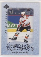 1995-96 Upper Deck Be a Player Auto Sandy McCarthy #S217 Auto 0a4