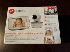 Motorola 5 Inch Portable Video Baby Monitor With Wi-Fi (MBP855CONNECT) Open Box
