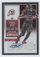 2016 Panini Contenders Draft Picks Bowl Ticket 47/99 Devontae Booker Auto 0b2