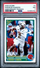 2025 PANINI SCORE ANNIVERSARY ROOKIES #2 SHEDEUR SANDERS PSA 7