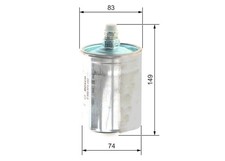 BOSCH Kraftstofffilter Ø74mm für MERCEDES-BENZ 190 123 124 E-Klasse S-Klasse SL 