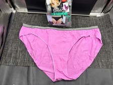 Hanes Just My Size 5 Pack Breathable Stretch Tagless Bikinis Size 13/5X READ