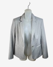 NWT Express Women's Blazer Stretch One Button Sz 8 Gray