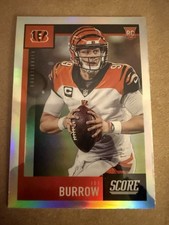 2020 Panini Chronicles Joe Burrow Score Update Silver Cincinnati Bengals