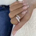 1.9ct Oval Band Ring Rose Gold 14K Labcreated Diamond F/VS — photo 7