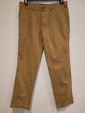 Lands' End Sz 12 Women's Casual Pants. Straight Leg. Brown. 34x29.5.