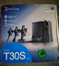 ECOVACS DEEBOT T30S Combo Complete Upright Robot Vacuum and Mop All-in-One Clean