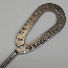 c1900s Milwaukee F. Mayer Boots & Shoe Vtg Shoe Hook Button Footwear Tool E4