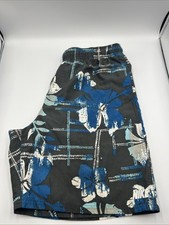 Vintage Nike Floral Hawaiian Swimming Trunks Size Large With 7.5 Inseam