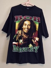 Vintage Y2K Bob Marley Rap Tee AOP Smile Jamaica 2XL NWOT