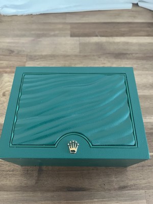 Rolex Oyster S Uhrenbox Box Grün Beige watch box green Ref. 39137.08