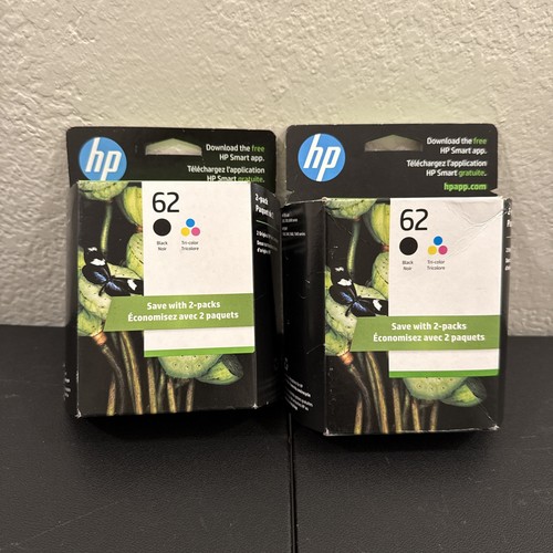 Pack De Cartouches D'encre HP 62 Noir + Couleurs (Cyan/Magenta/Jaune) - Réf. N9J71AE