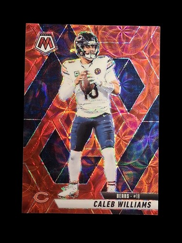 2025 Panini Mosaic Red Scope Prizm Caleb Williams #22 Bears